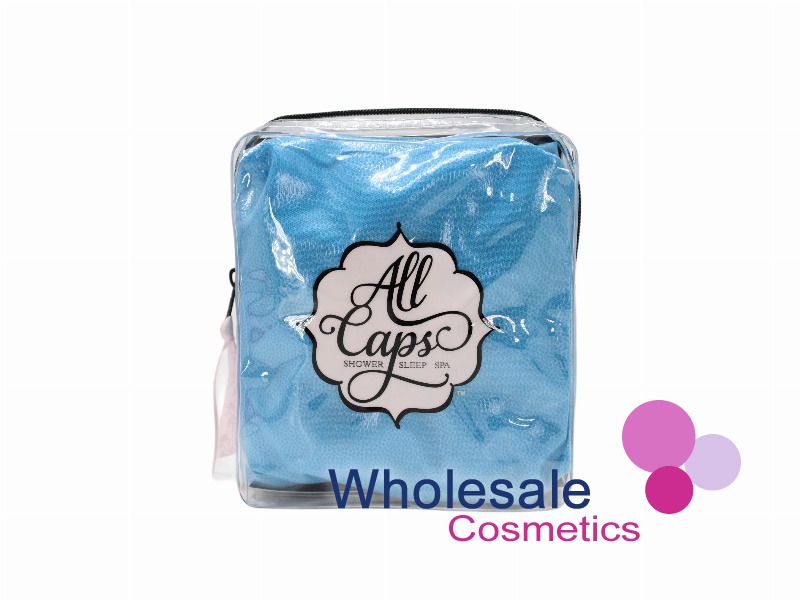 6 x All Caps Shower Sleep Spa - BLUE